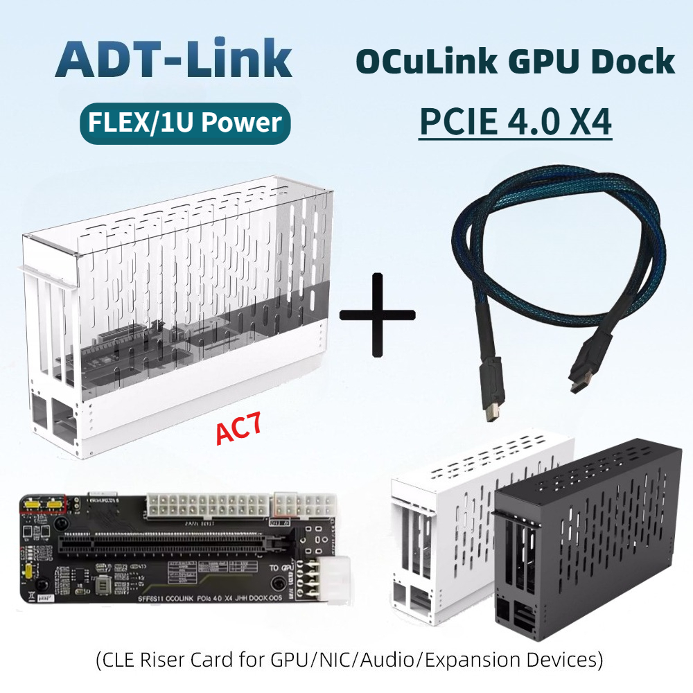 External Gpu Dock Pcie 4.0 Oculink - 50CM Oculink EGPU Grafik Kartı Yuvası,