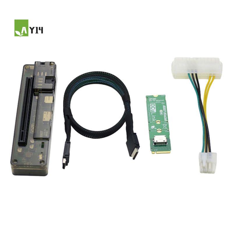 External Gpu Dock Pcie 4.0 Oculink - AY14 -M.2 MKEY - OCULINK Adaptörü