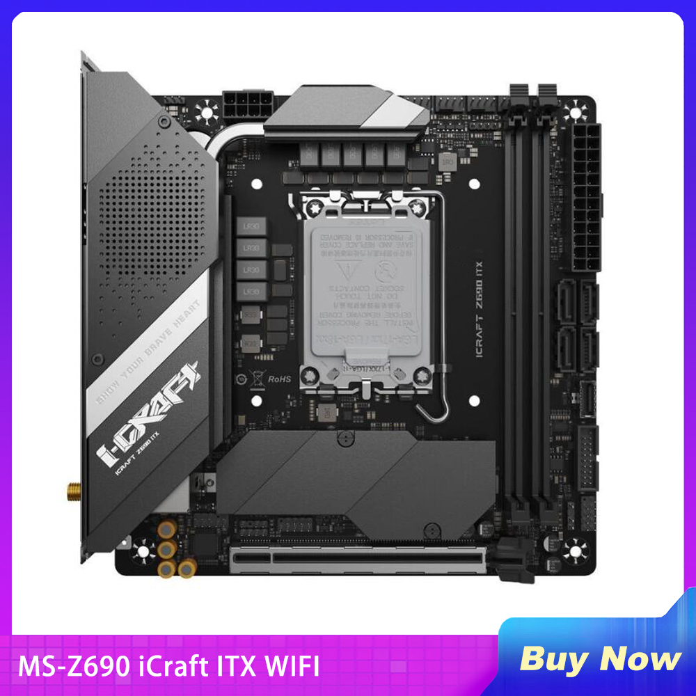 Lga 1700 Ddr5 Itx Motherboard - Yeni MS-Z690 iCraft ITX WIFI Masaüstü