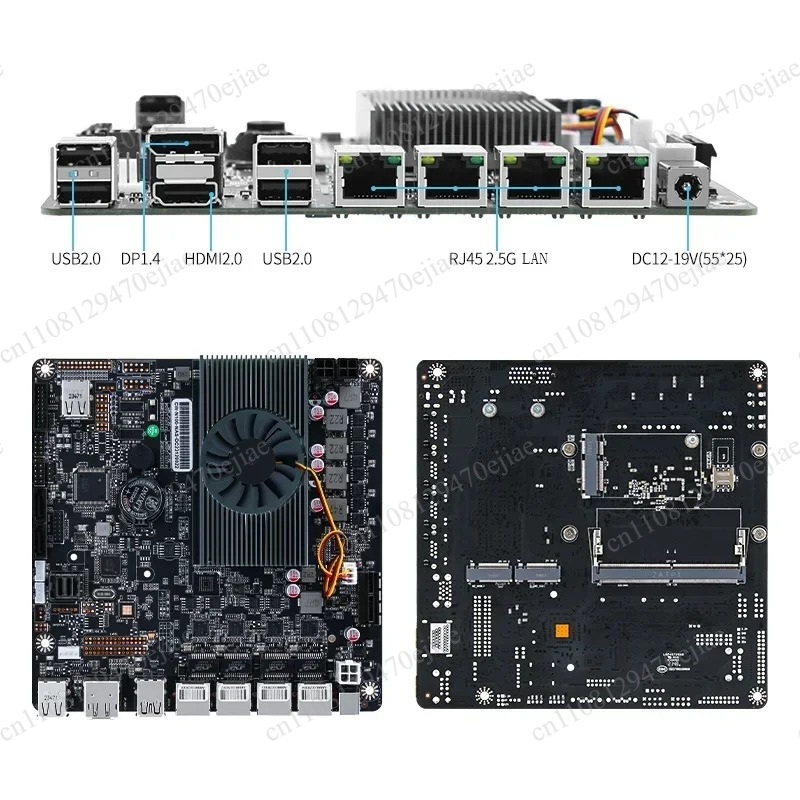 Nas Motherboard N100 6 Sata - N100 6 Yuvalı NAS Anakartı, Mini