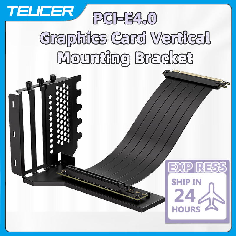 TEUCER Dikey GPU Montaj Braket - Pcie 4.0 X16 Riser Cable 90 Degree incelemesi ve fiyatı